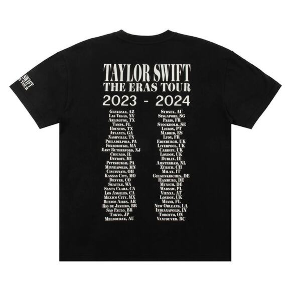NEW Taylor Swift THE ERAS TOUR Through Vancouver II Black T-Shirt Tee sz 3XL - Picture 2 of 7